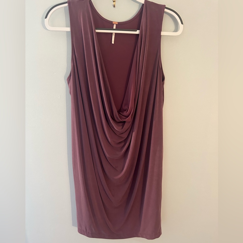 Free People purple cowl neck dress, size S